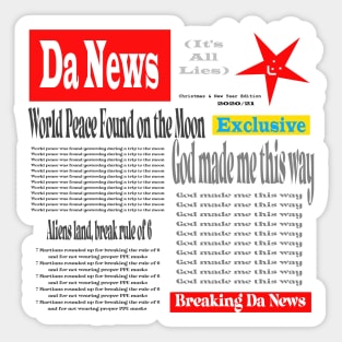 News funny social media parody Sticker